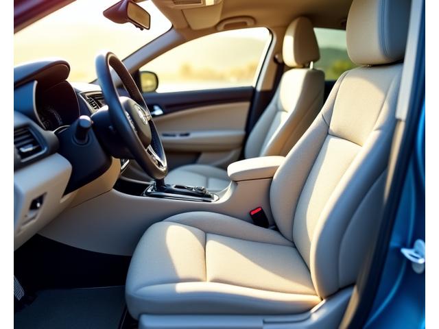 Intérieur de voiture impeccable après un nettoyage kennelkingdom.com, sièges tissu comme neufs